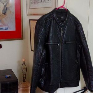 Men's good condition faux leather jacket XXL